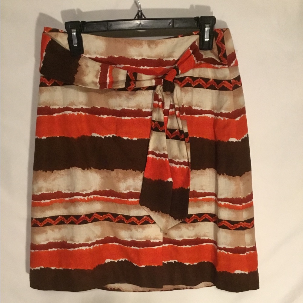 Cato Women’s SZ 8 Multi Skirt W/ Tie Bow